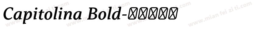 Capitolina Bold字体转换